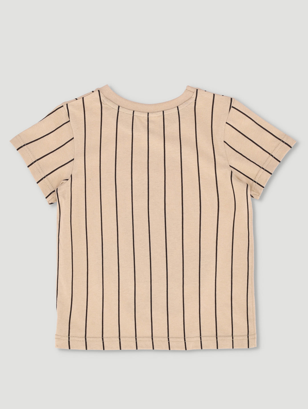 Pre-Boys Spiderman Stripe Tee - Stone