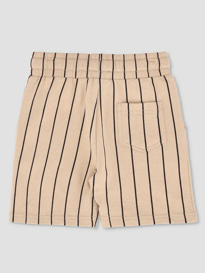 Pre-Boys Spiderman Stripe Short - Stone