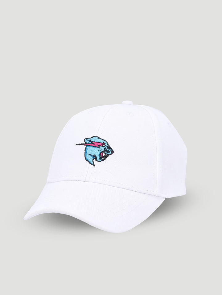 Boys Mr Beast Cap - White