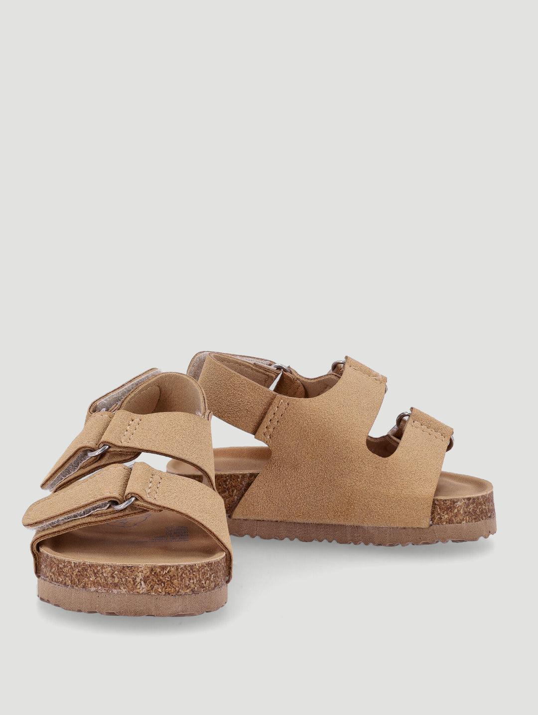 Baby Boys Matt Suede Buckle Sandal - Beige