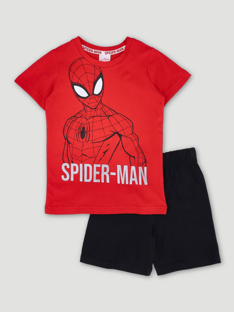 Pre-Boys Spiderman Sleep Set - Red