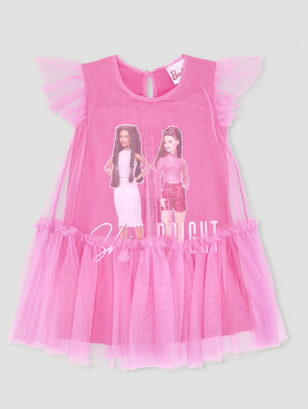 Pre-Girls Party Dress - Mid Pink