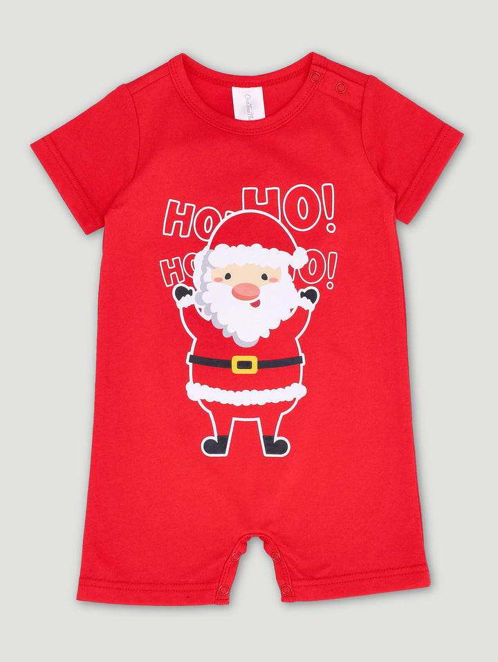 Baby Boys Christmas Romper - Red