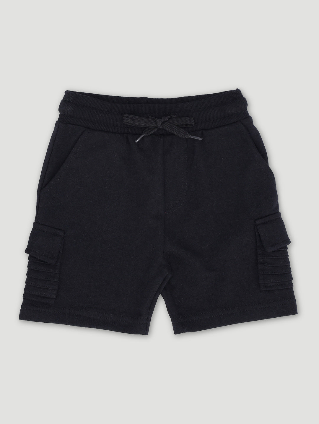Pre-Boys Pintuck Cargo Short - Black