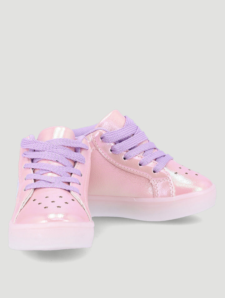 Pre-Girls Holo Wing Light-Up High-Top Sneakers - Pink