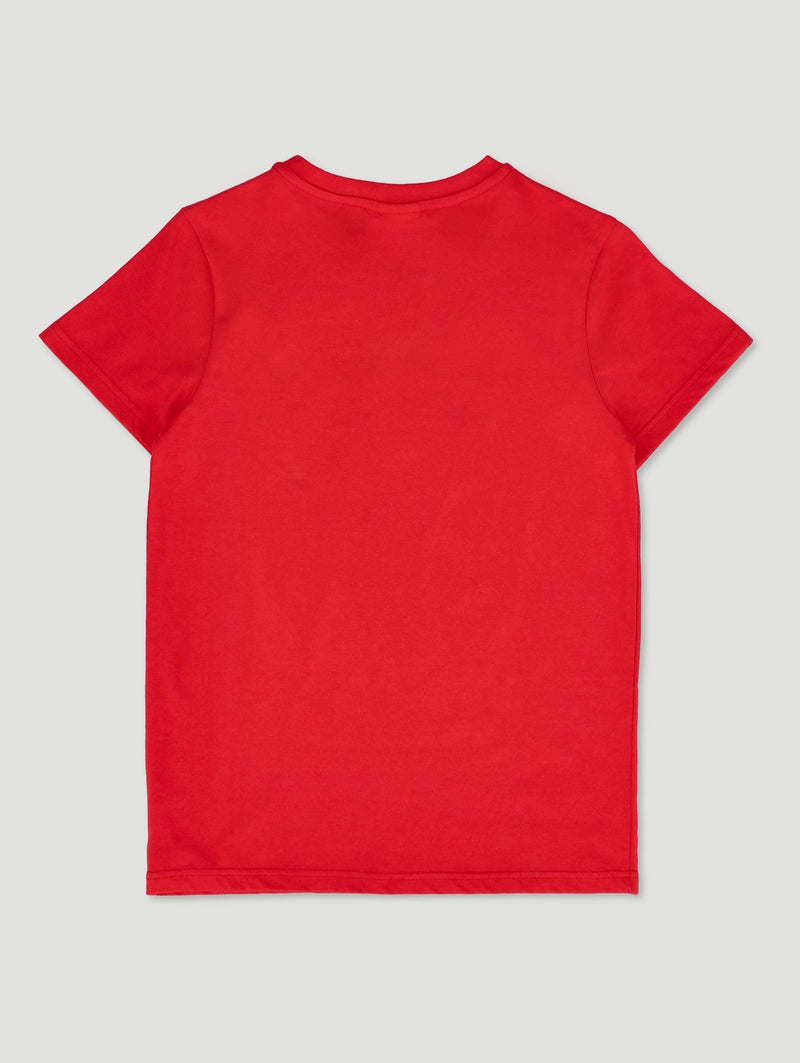 Boys Mr Beast Printed Tee - Red