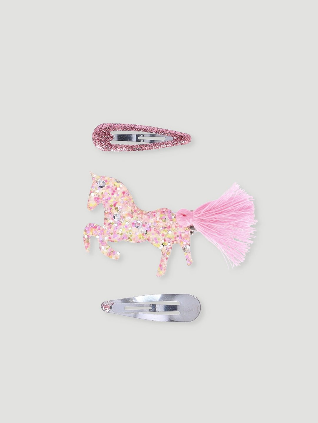 Pre-Girls Unicorn Clip Sleepers And Elastic Set - Pink