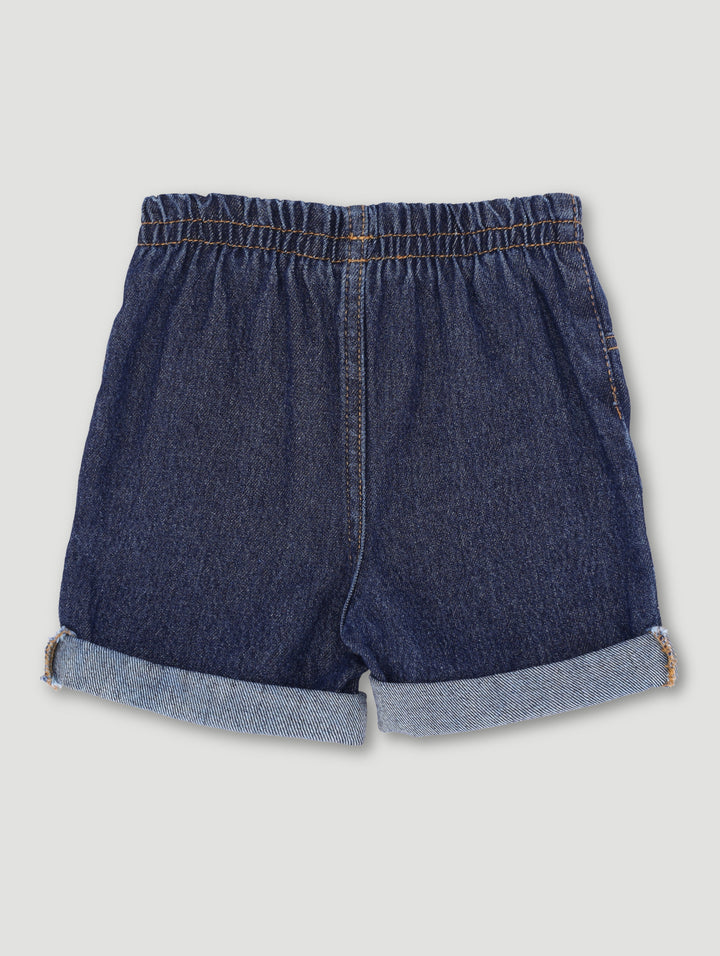 Baby Boys Acid Wash Denim Short - Blue