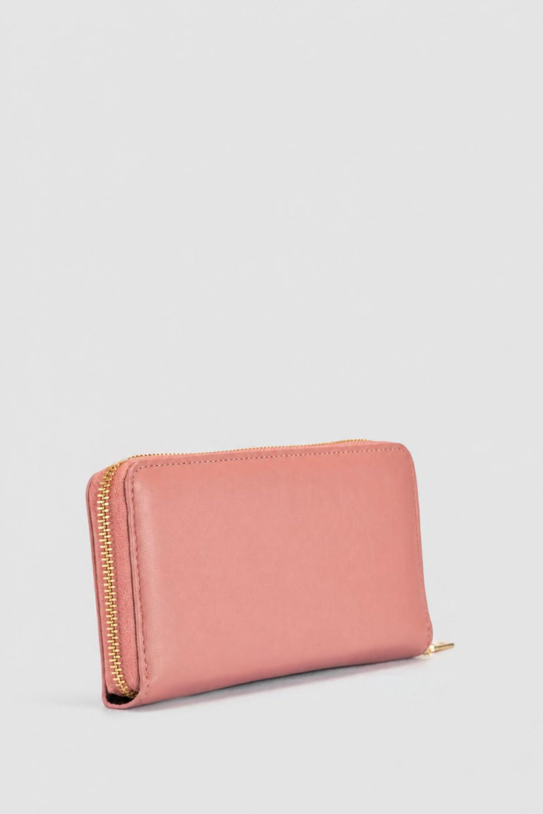 Meryl Smooth Zip Around Purse - Dusty Pink