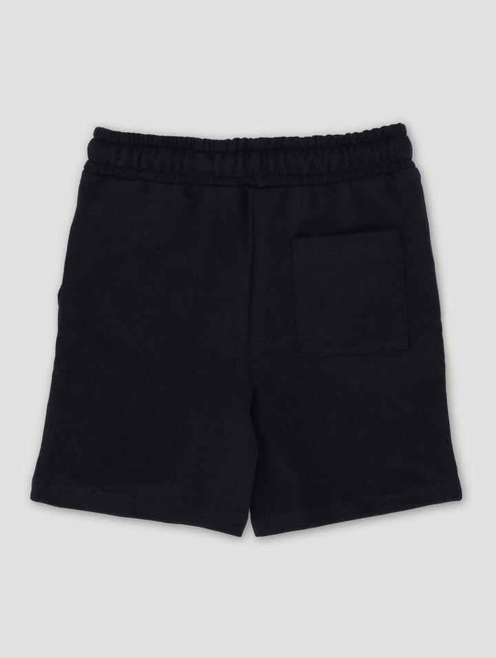Pre-Boys Mr Beast Fleece Pixel Shorts - Black