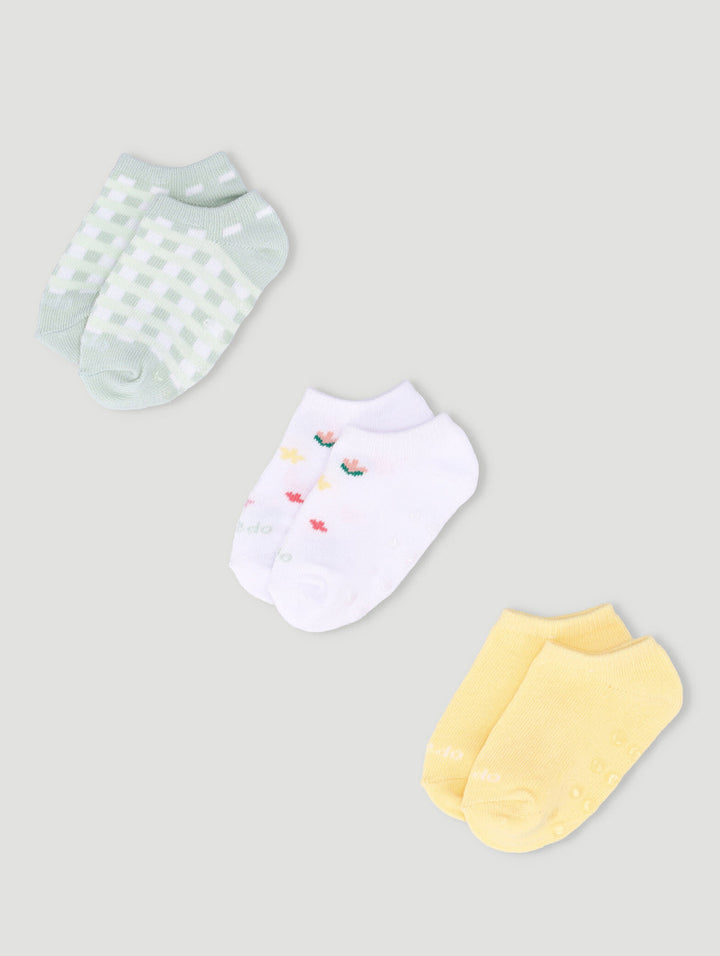 Keedo 3 Pack Gingham Socks - Mint