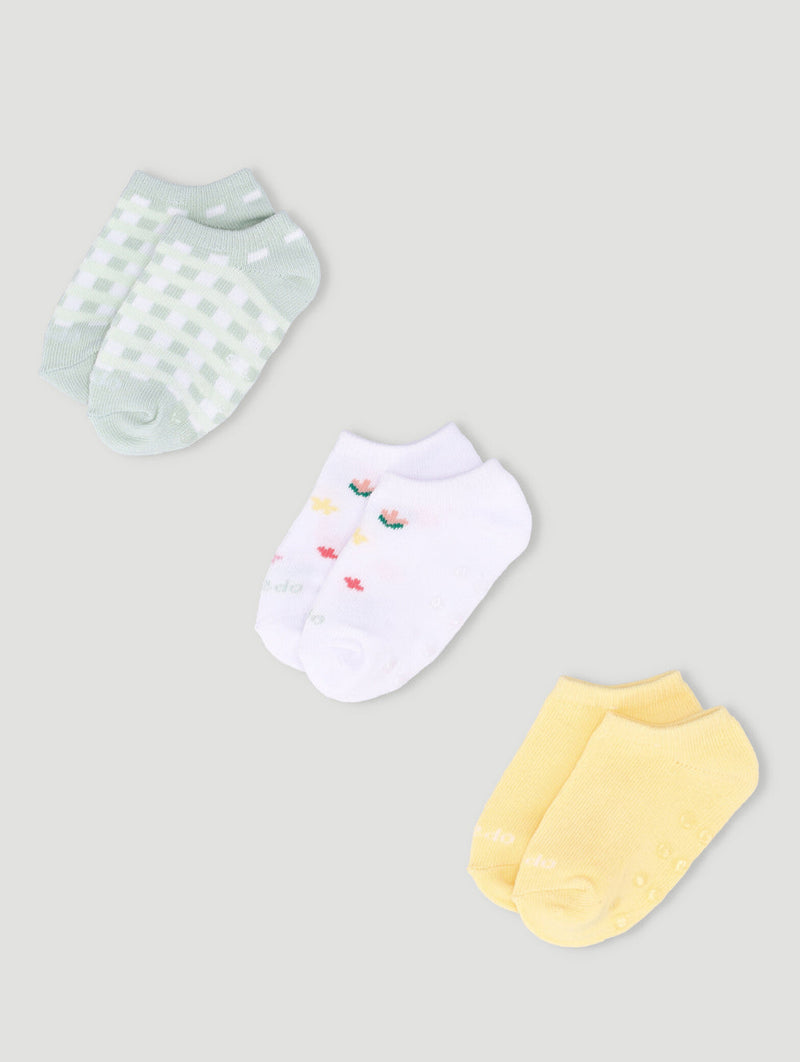 Keedo 3 Pack Gingham Socks - Mint