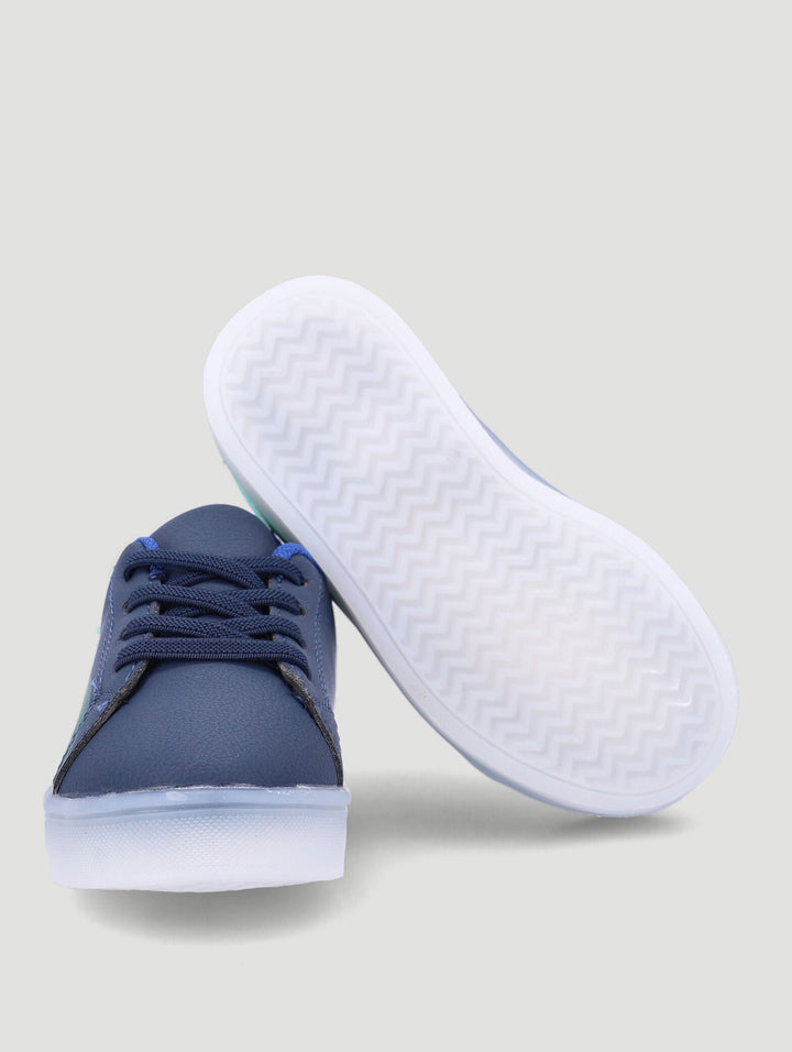Pre-Boys Dino Light Up Sneakers - Navy