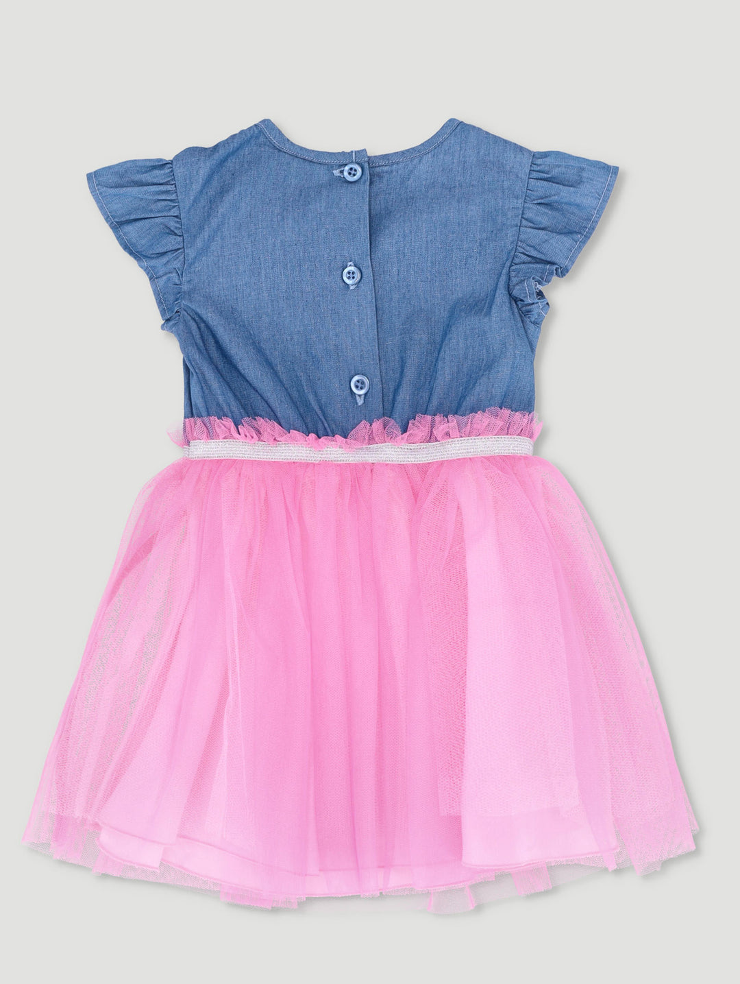 Baby Girls Minnie Tulle Party Dress - Denim
