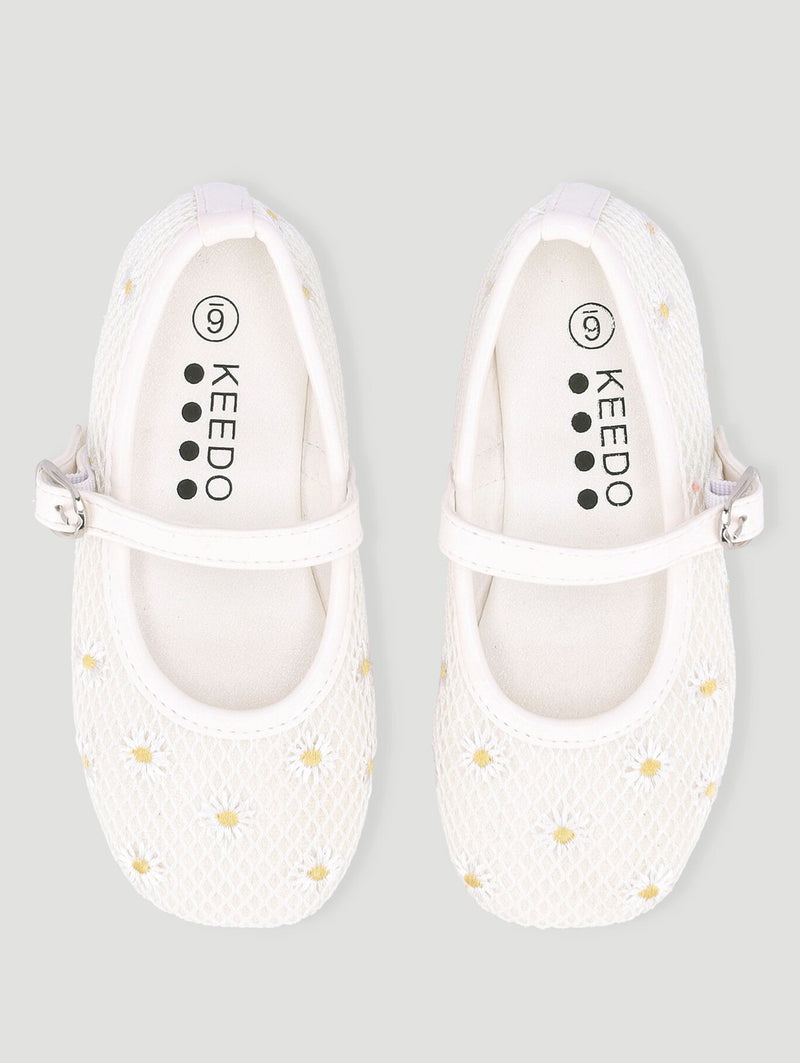 Keedo Girls Lace Occasion Pump - Cream