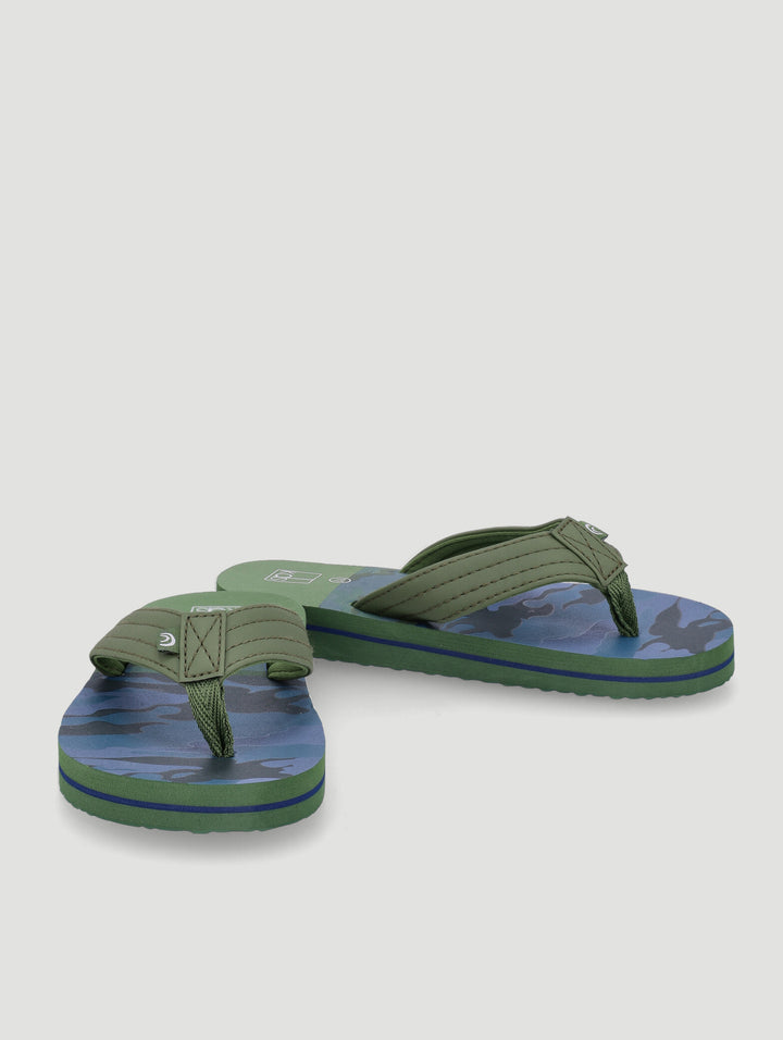 Pre-Boys 1-Up Thong Sandal - Olive