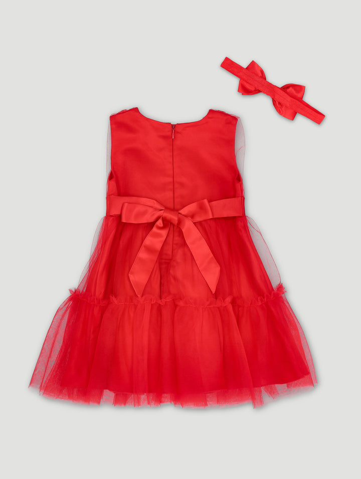 Baby Girls Christmas Dress - Red