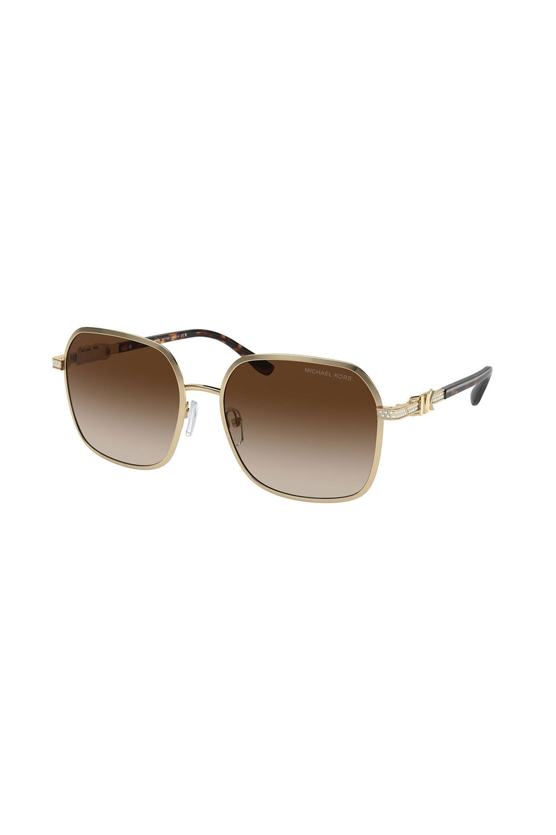 Cadiz Square Frame Sunglasses - Gold