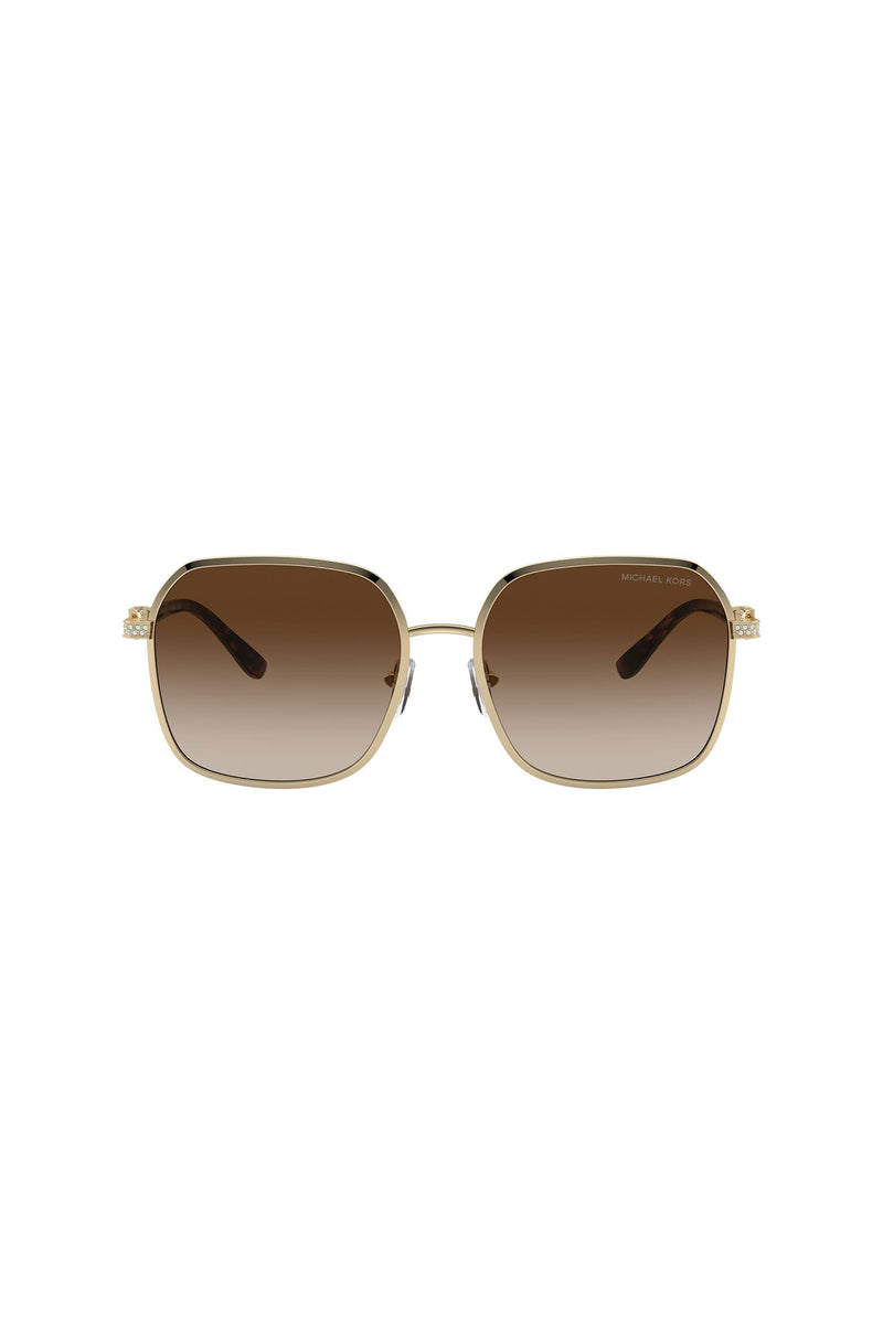 Cadiz Square Frame Sunglasses - Gold
