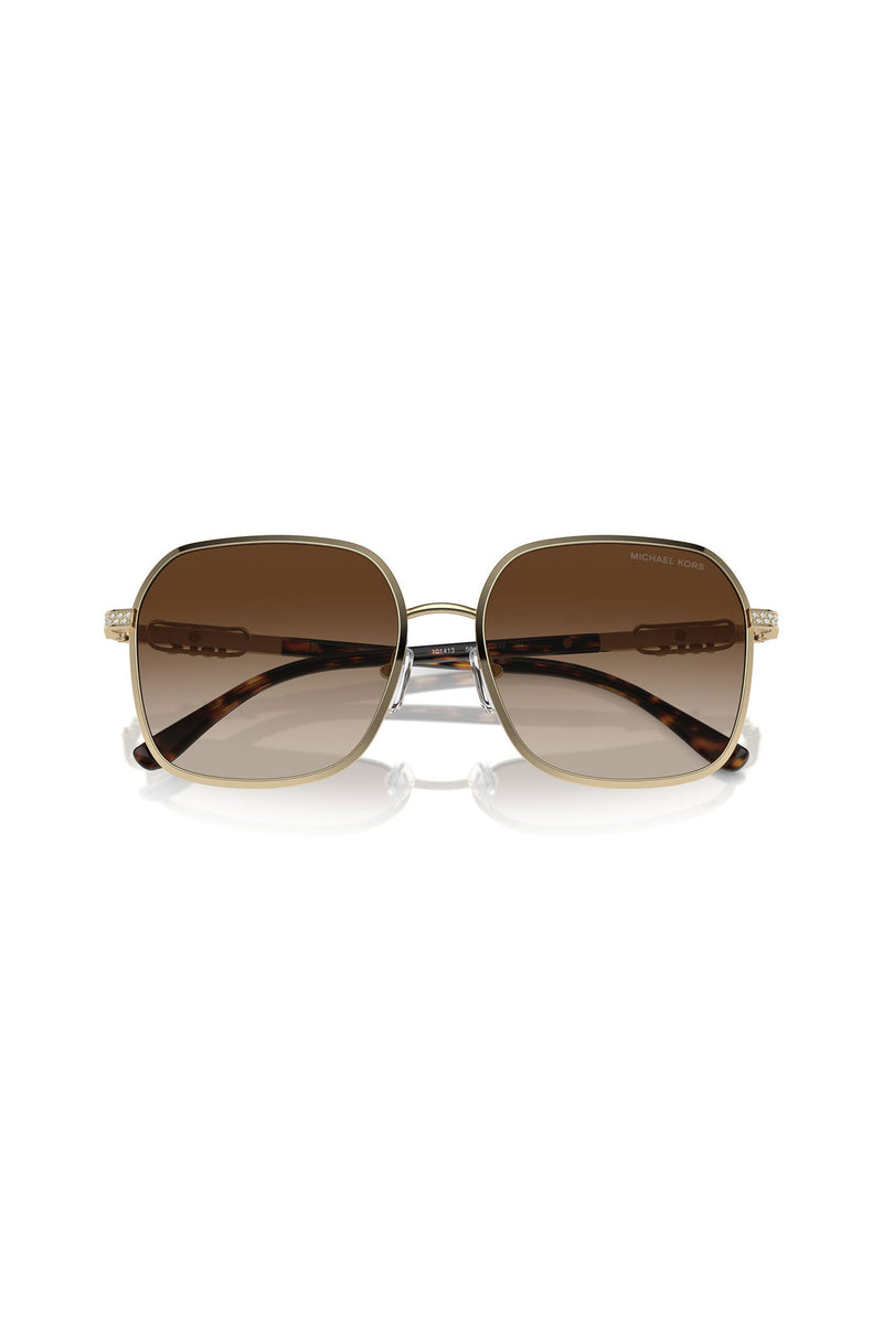 Cadiz Square Frame Sunglasses - Gold