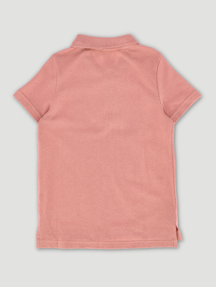 Pre-Boys Embroidered Golfer - Mahogany