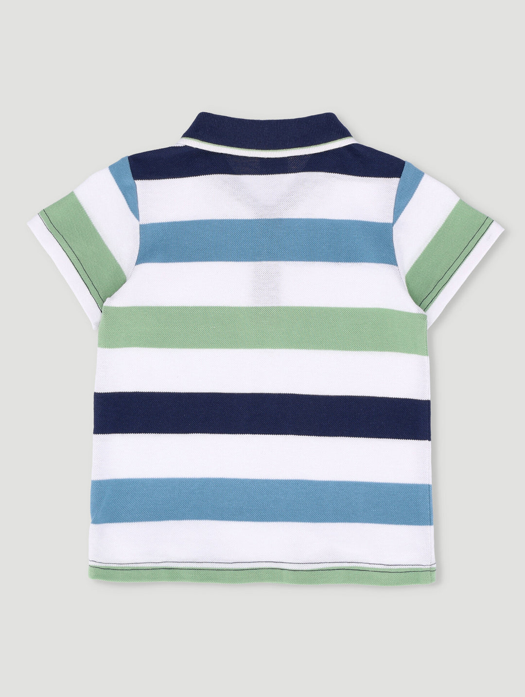 Pre-Boys Stripe Golfer - Blue