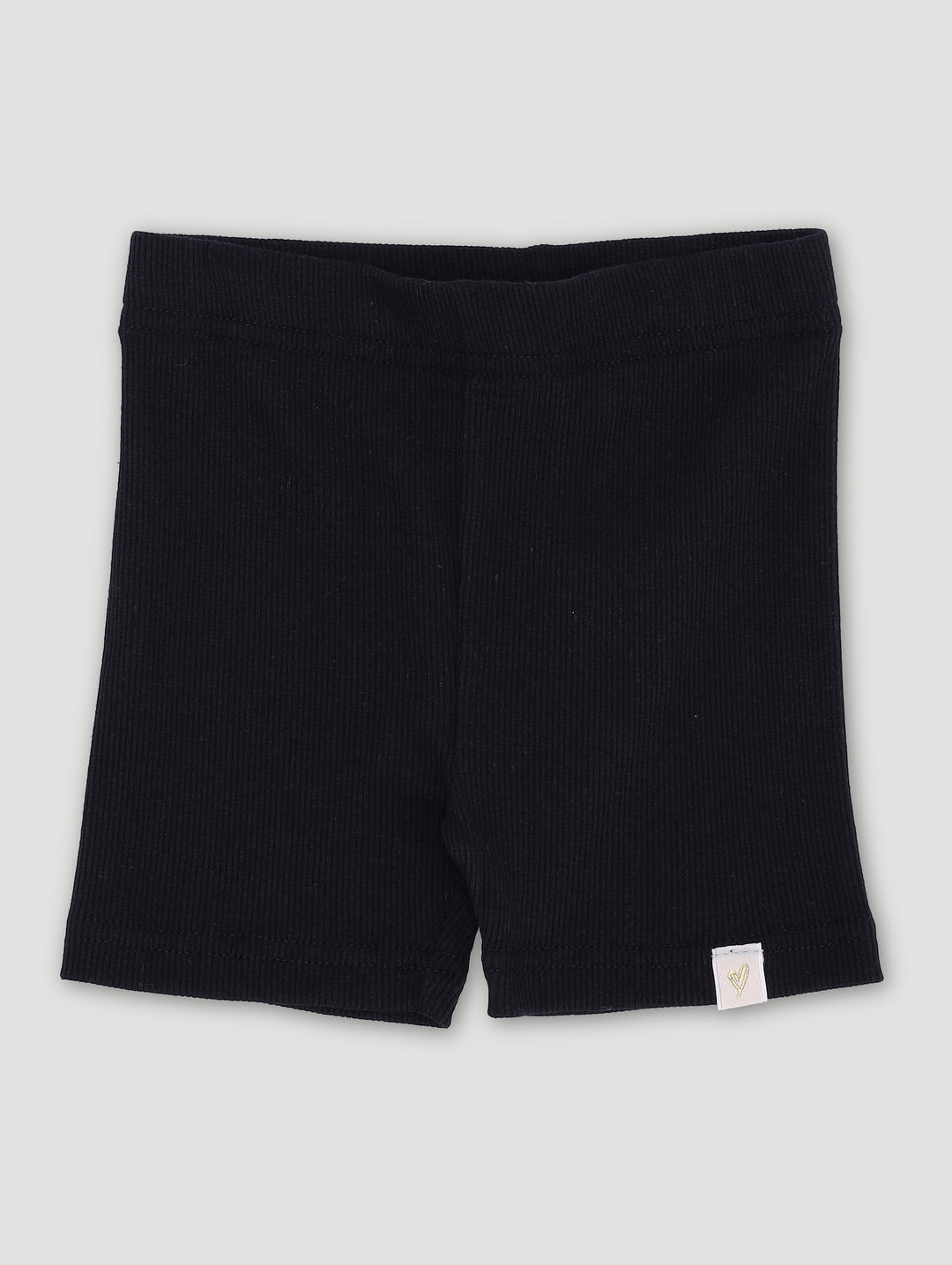 Pre-Girls Rib Cycle Shorts - Black