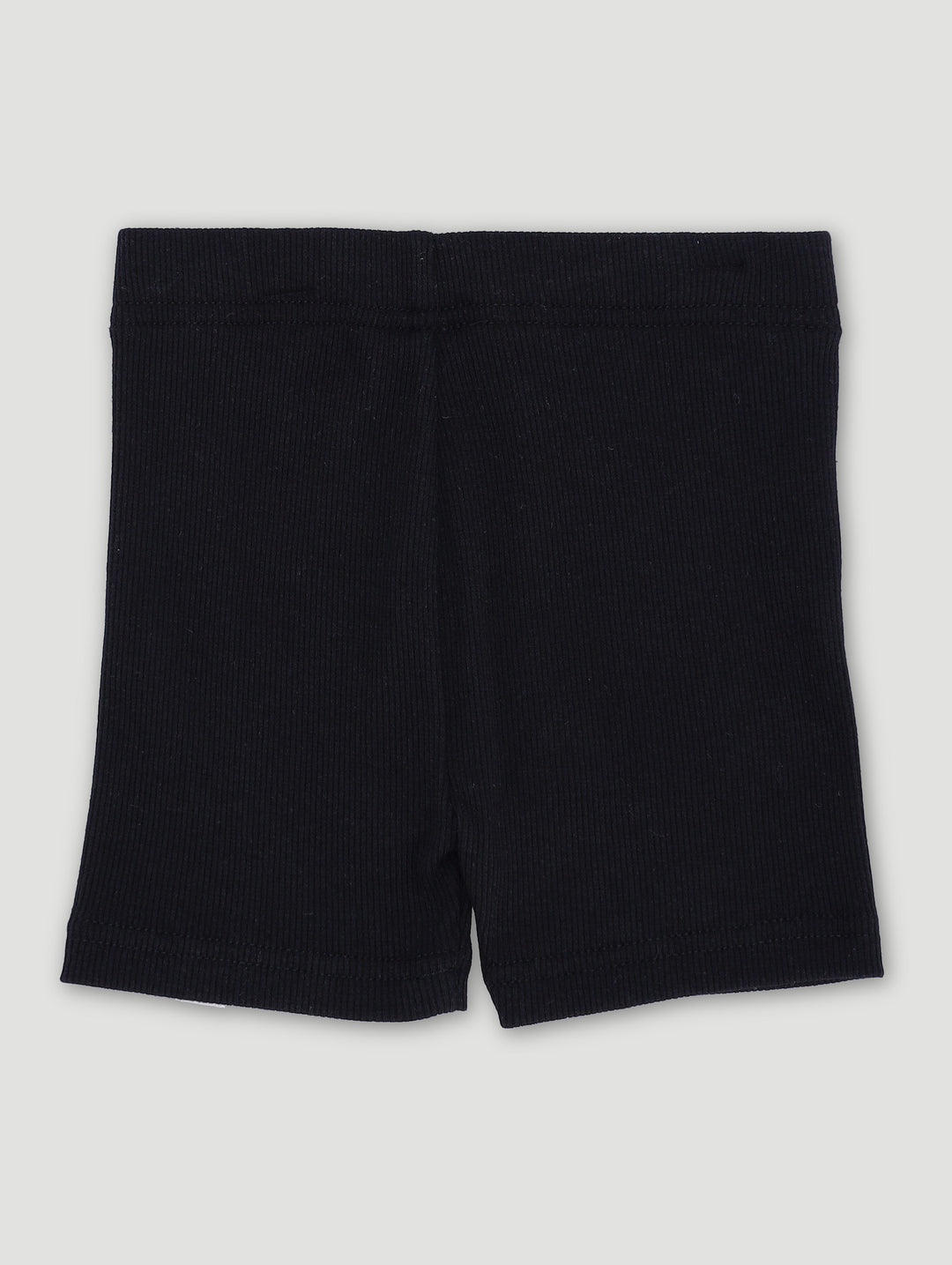 Pre-Girls Rib Cycle Shorts - Black