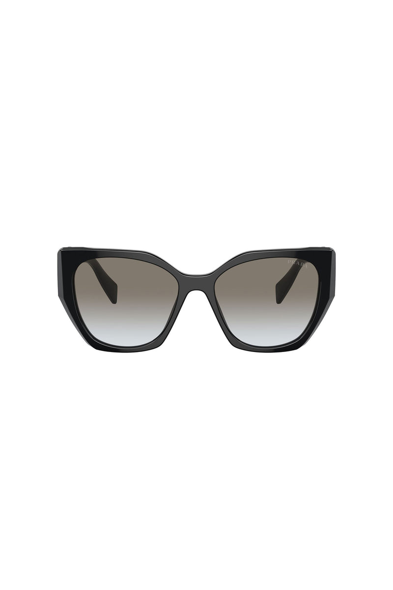Round Cat Eye Sunglasses - Black