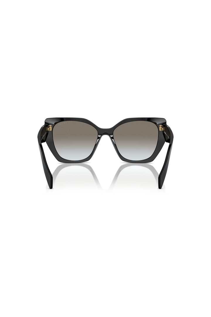 Round Cat Eye Sunglasses - Black