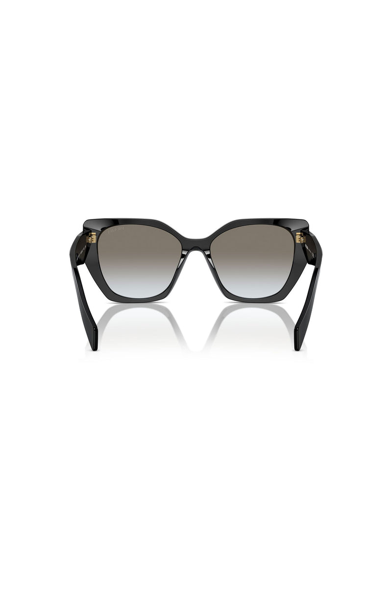 Round Cat Eye Sunglasses - Black