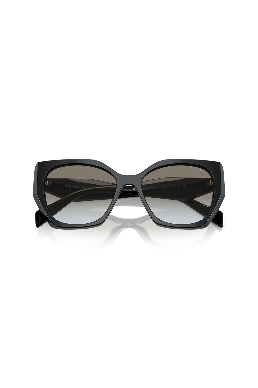 Round Cat Eye Sunglasses - Black
