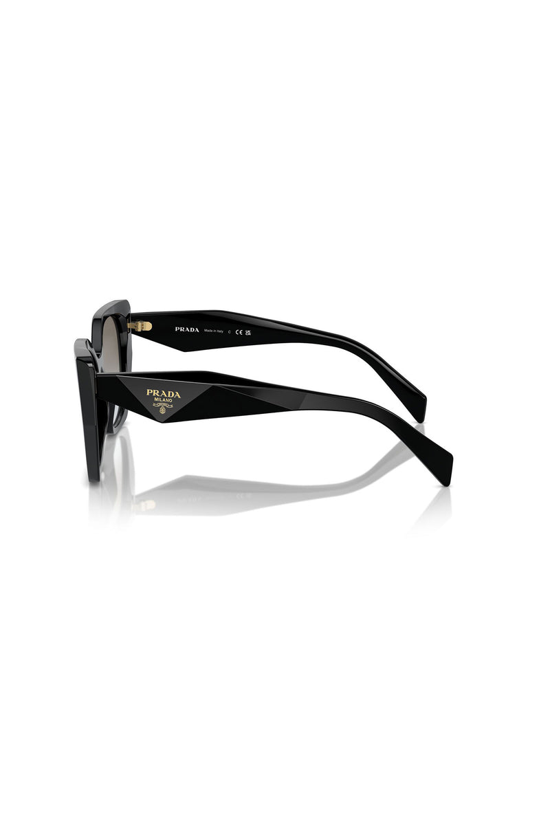 Round Cat Eye Sunglasses - Black