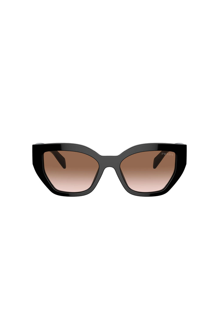Gradient Lens Cat Eye Sunglasses - Black