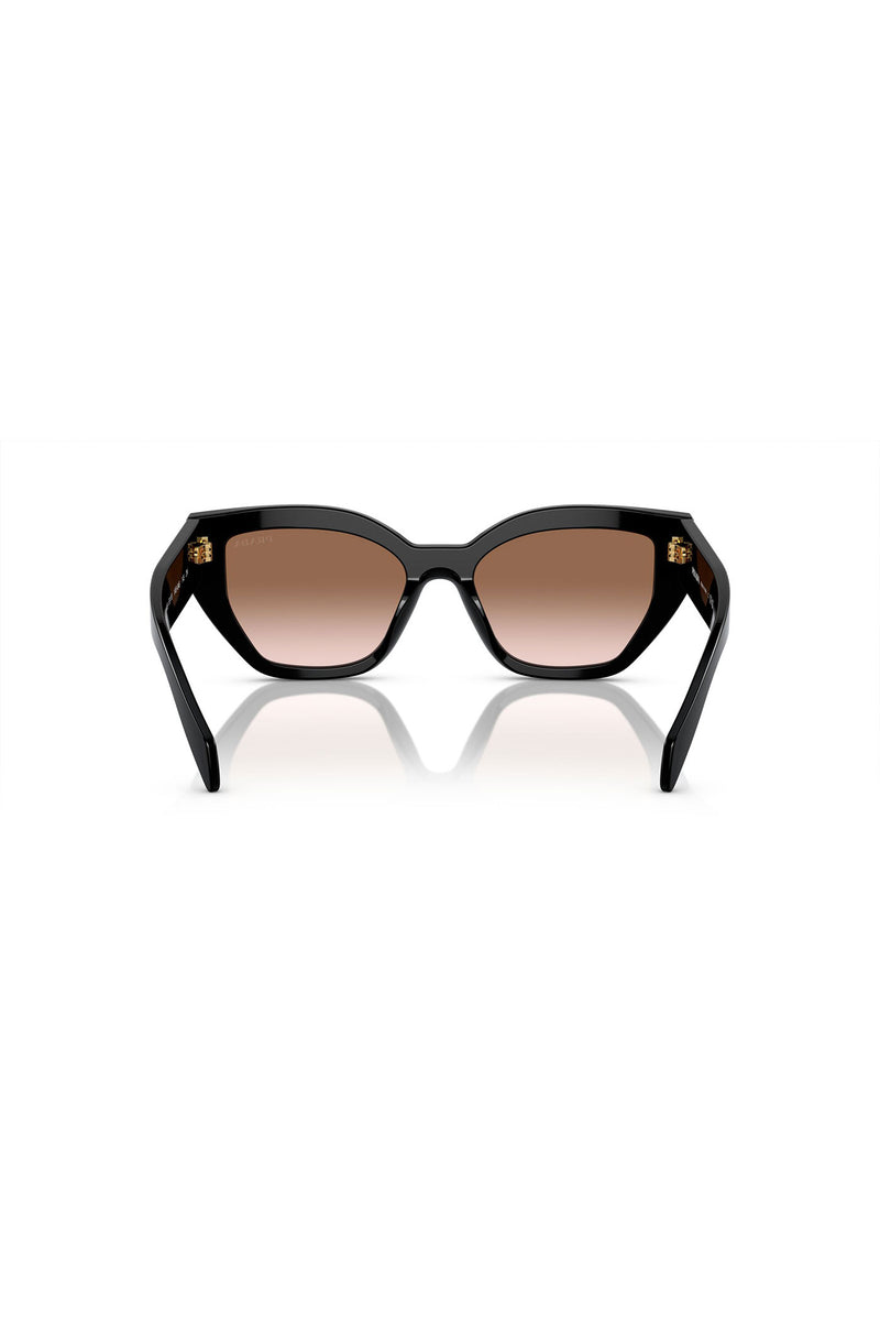 Gradient Lens Cat Eye Sunglasses - Black