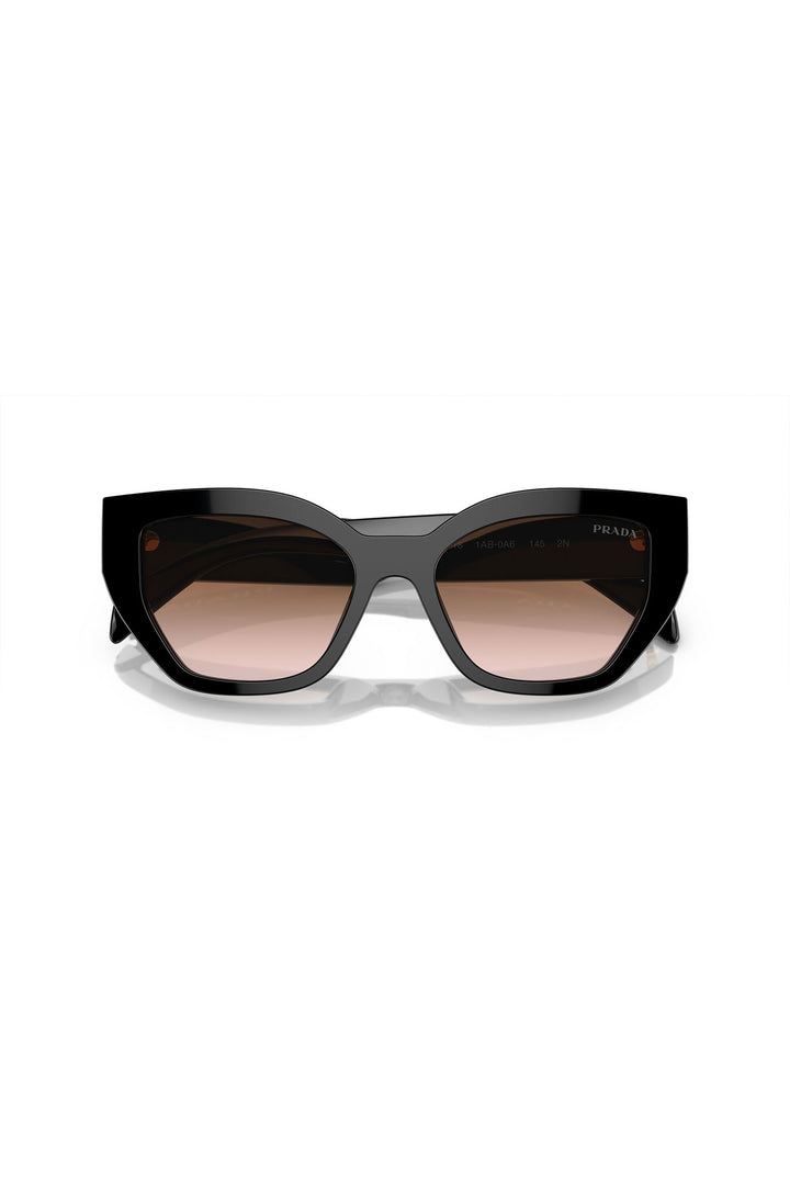 Gradient Lens Cat Eye Sunglasses - Black