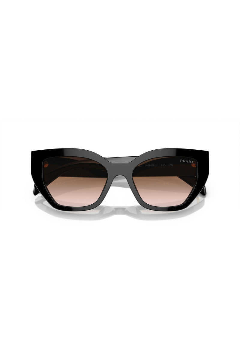 Gradient Lens Cat Eye Sunglasses - Black