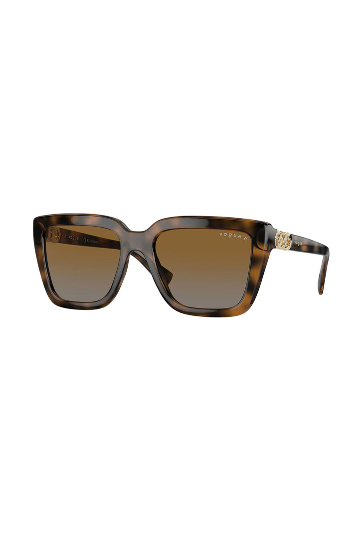 Square Frame Sunglasses - Tortoise Shell
