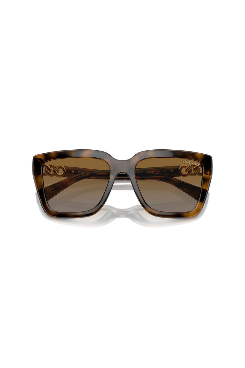 Square Frame Sunglasses - Tortoise Shell