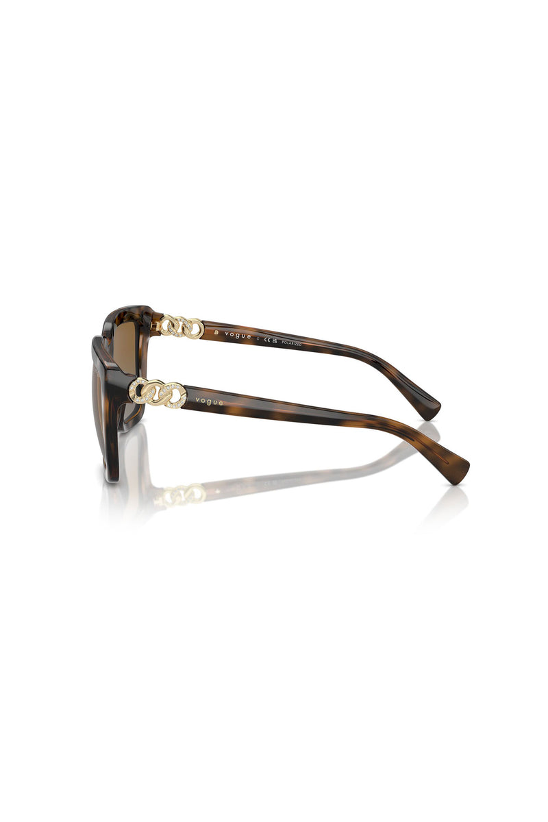 Square Frame Sunglasses - Tortoise Shell