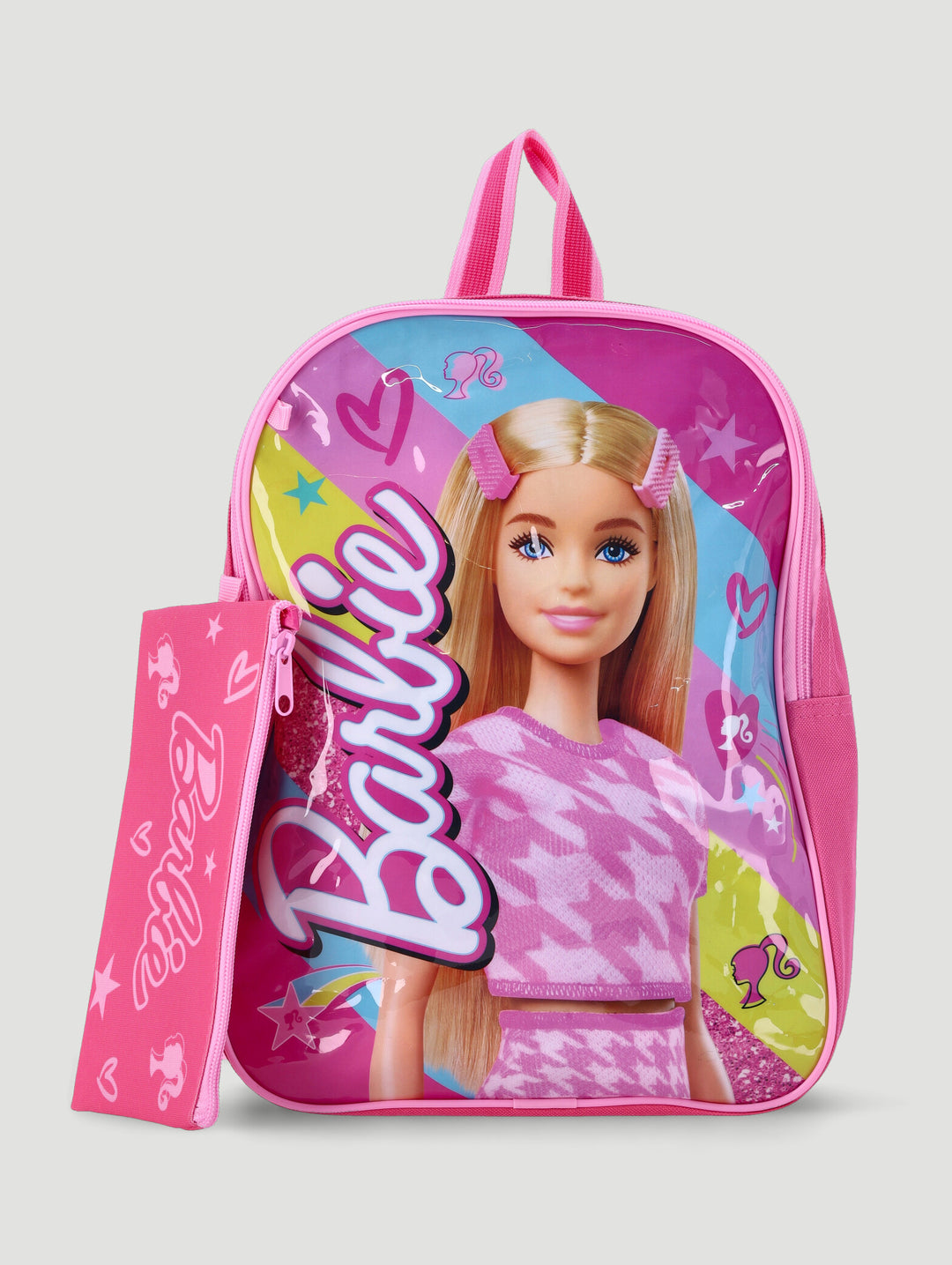 Pre-Girls Barbie Backpack And Pencil Case - Pink
