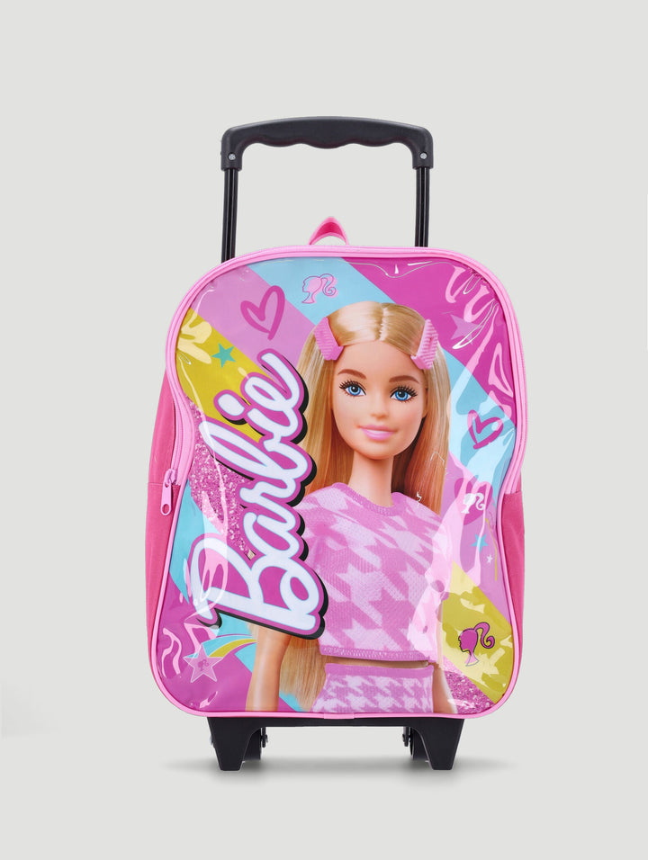 Pre-Girls Barbie Trolley Bag - Pink