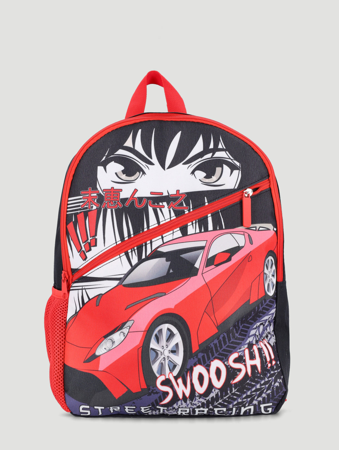 Pre-Boys Racing Car Backpack - Red