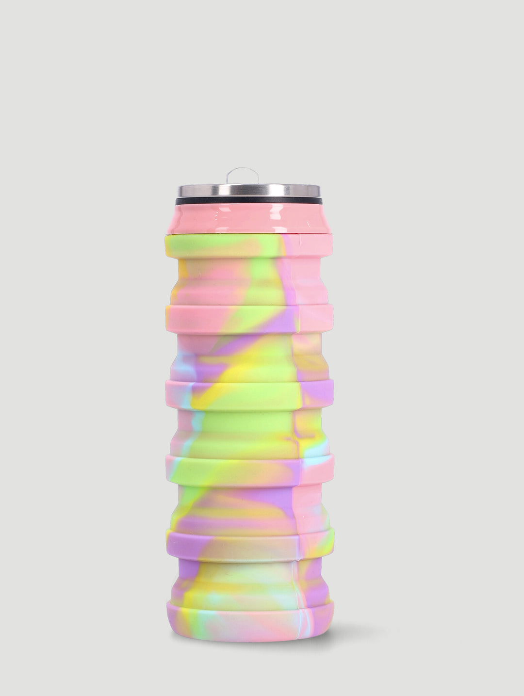 Girls Go & Shine Rainbow Silicone Water Bottle - Multi