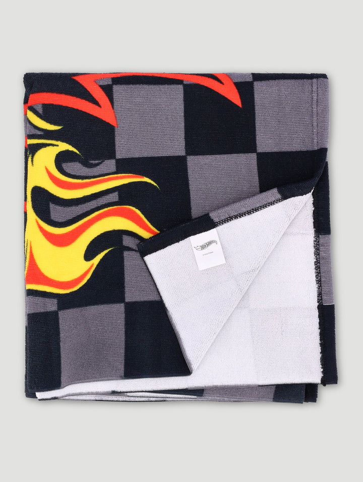Pre-Boys Hot Wheels Beach Towel - Black