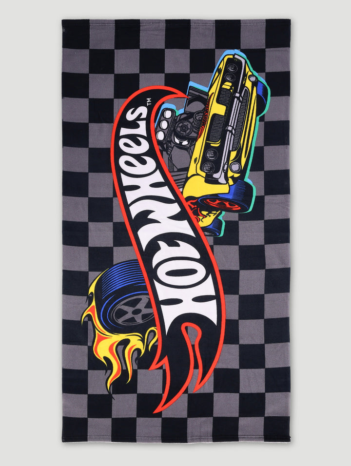 Pre-Boys Hot Wheels Beach Towel - Black