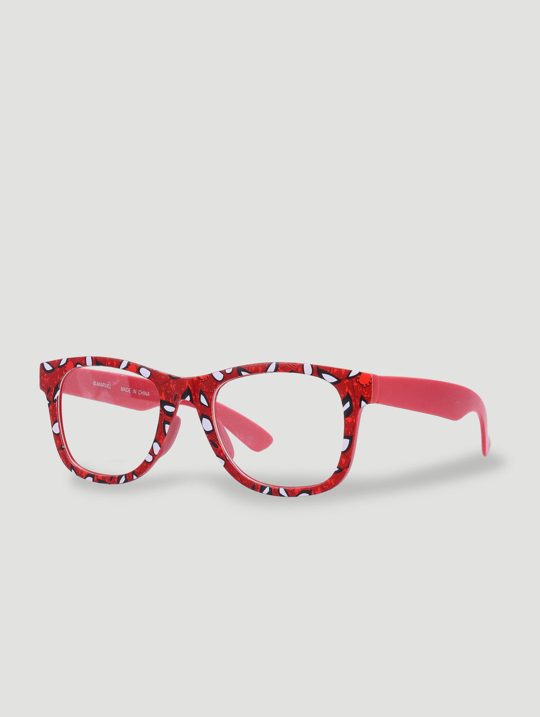 Pre-Boys Spiderman Blue Light Glasses And Pouch - Red