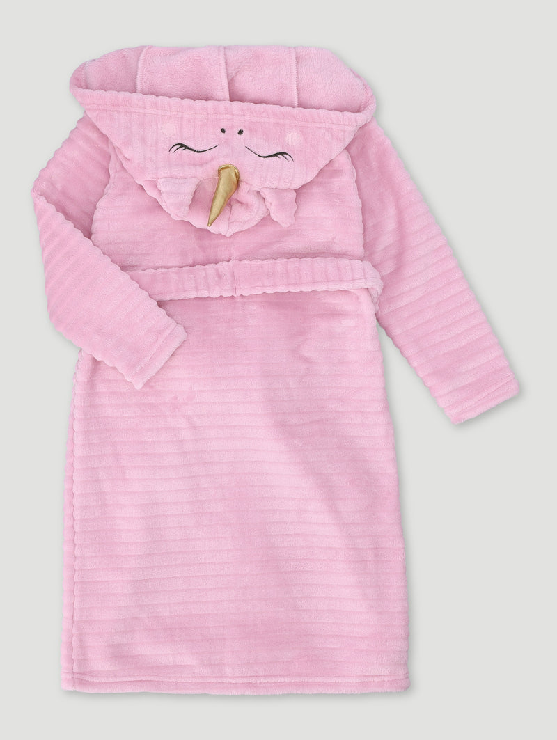 Pre-Girls Unicorn Embossed Gown - Pink