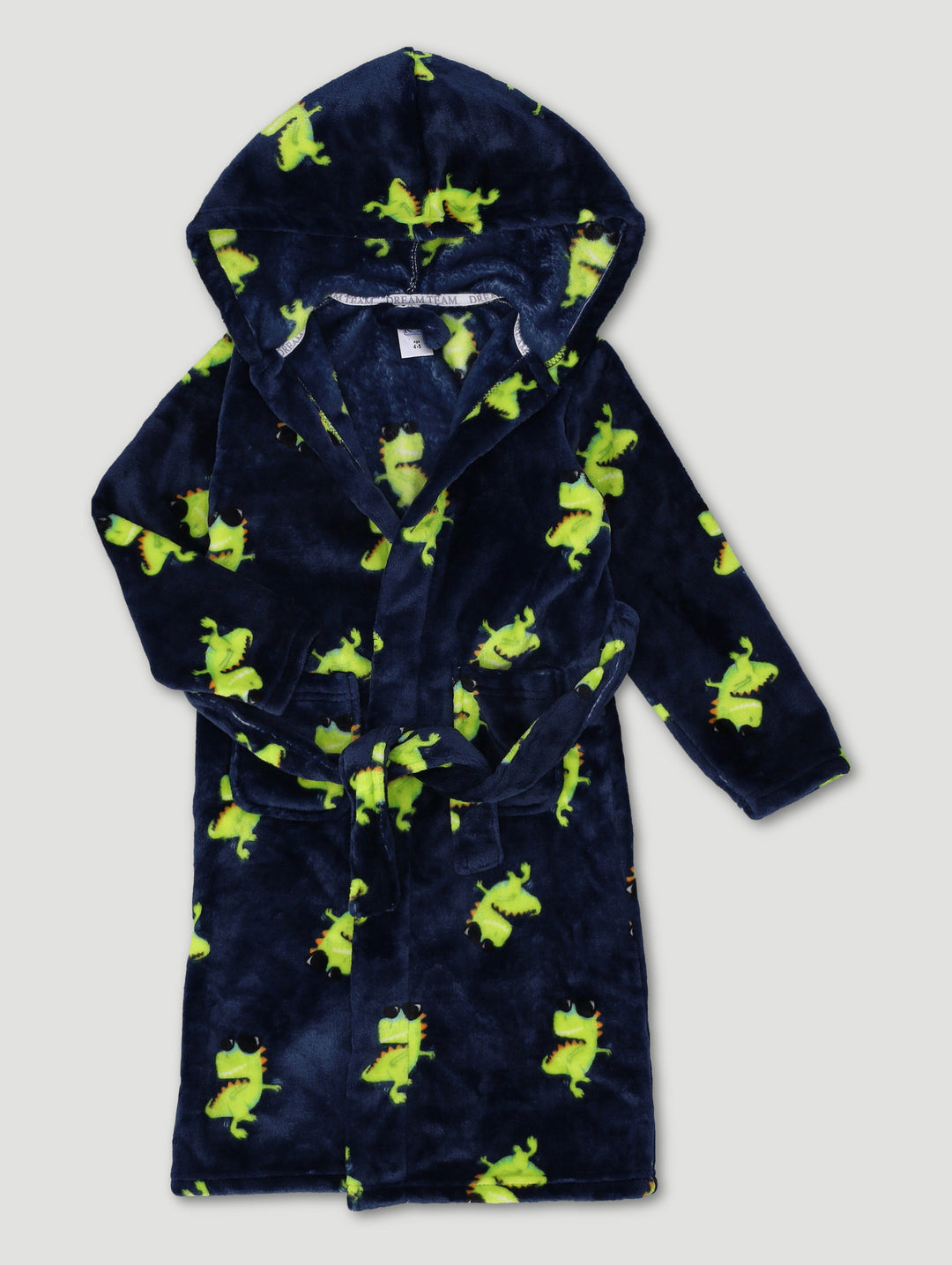 Pre-Boys Dino Print Gown - Navy