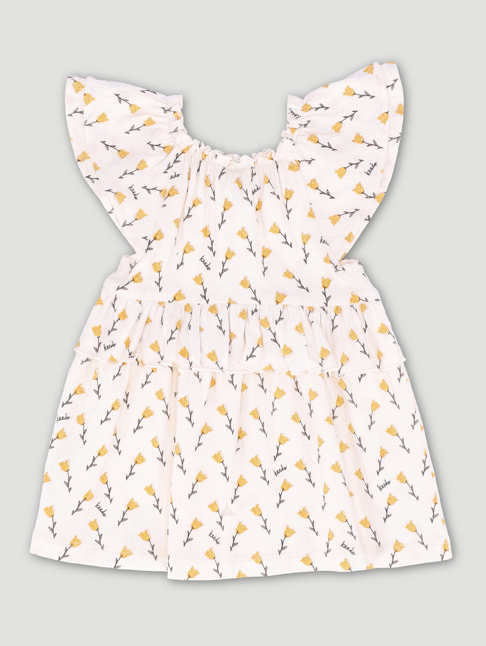 Keedo Baby Girls Bellflower Fashion Dress - Cream